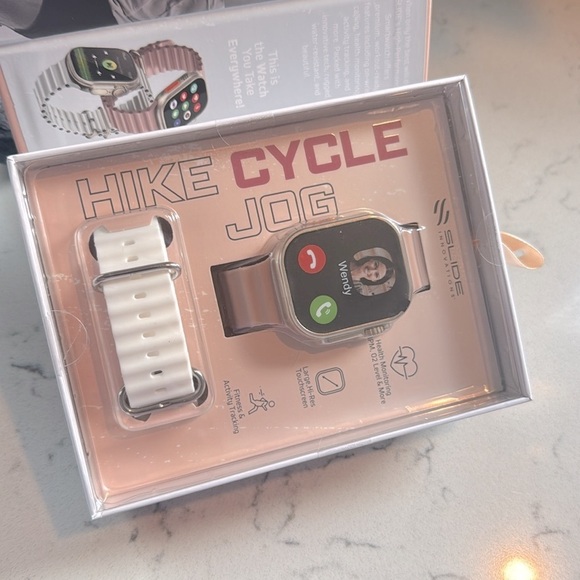 Slide Innovations High-Performance Smart Watch Ultra - White-Pink reloj - Picture 6 of 7